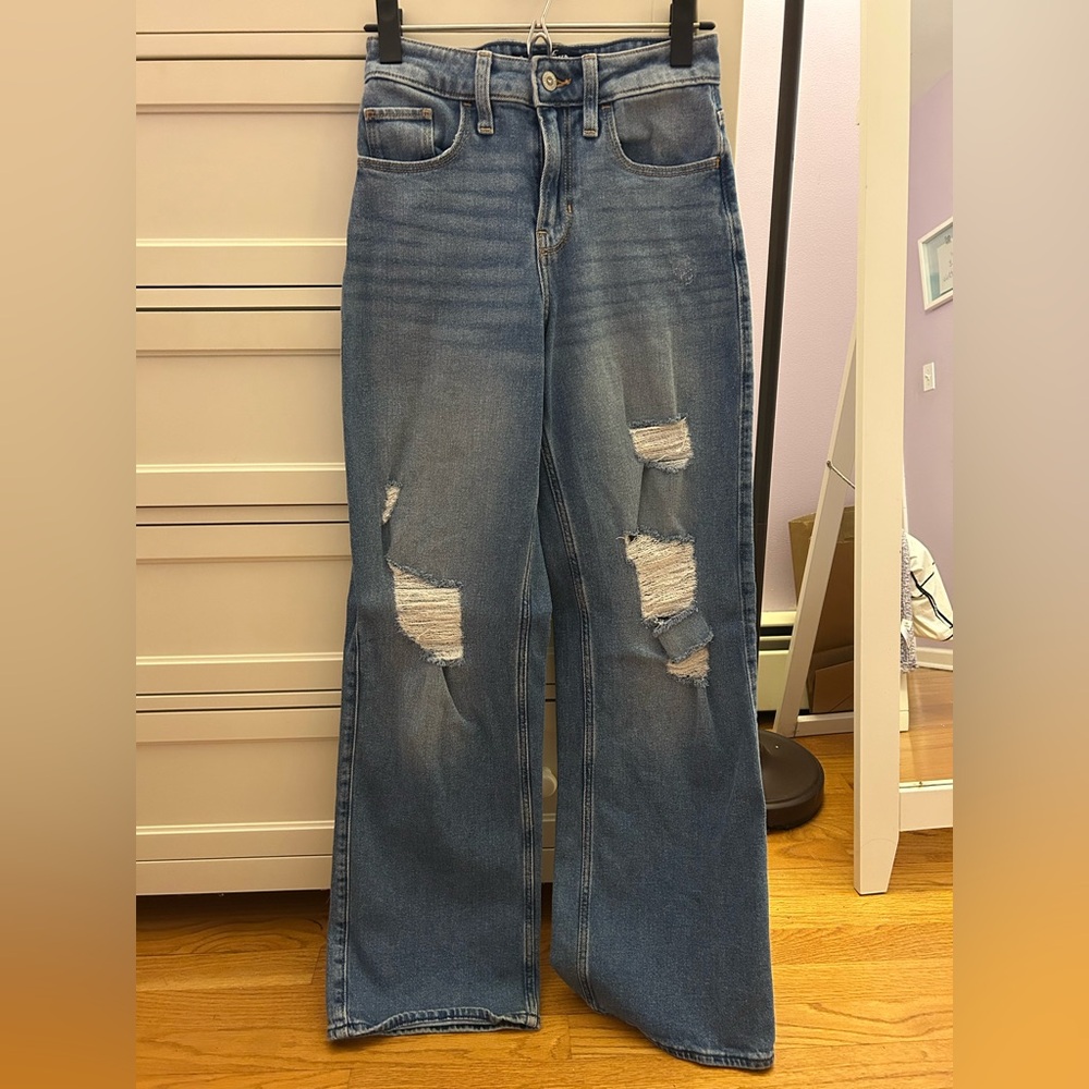 Distressed jeans from Hollister